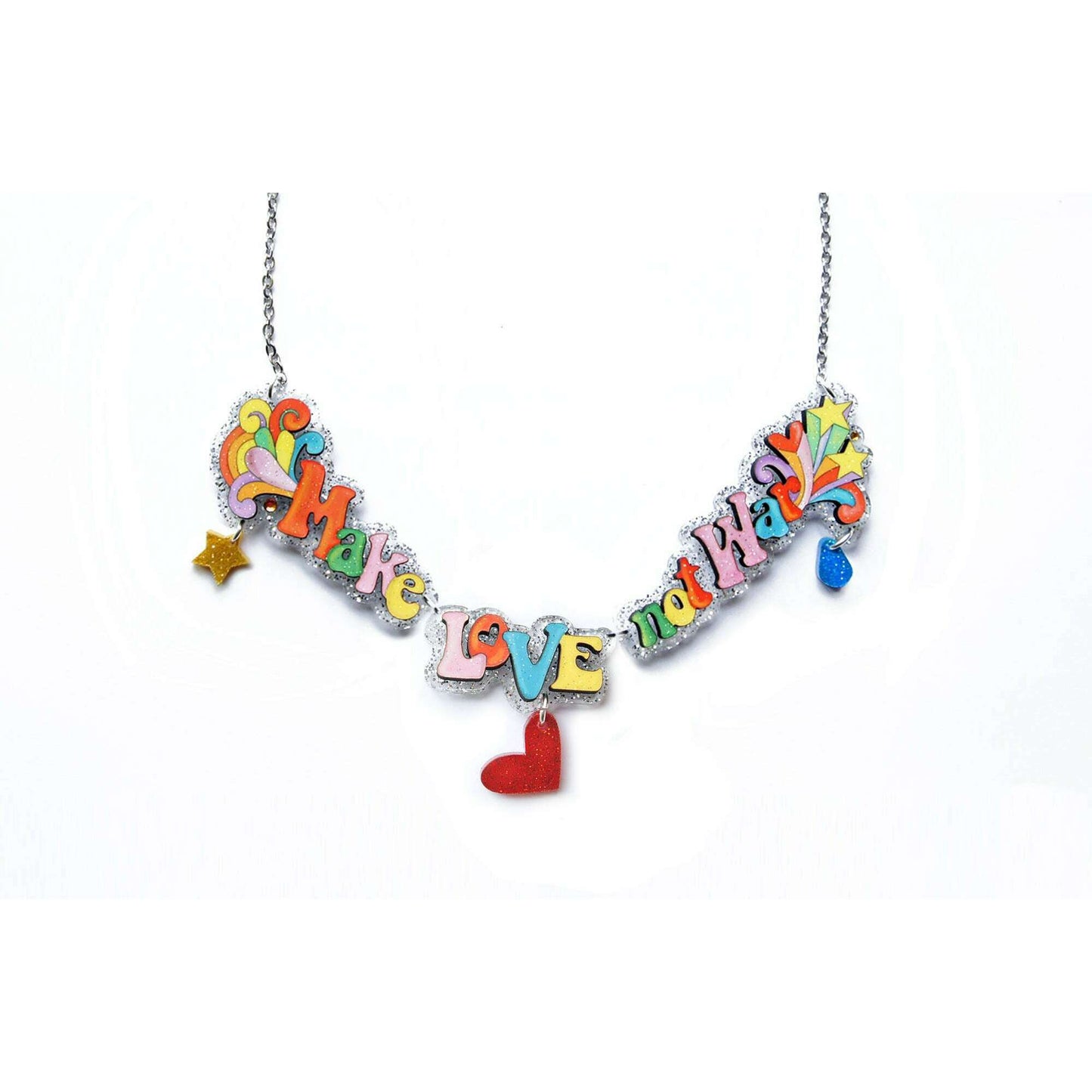 Make Art Not War Necklace by Laliblue