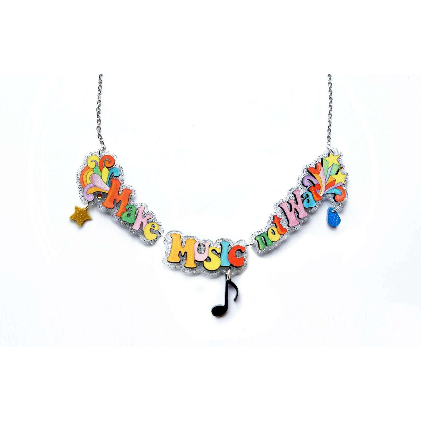 Make Art Not War Necklace by Laliblue