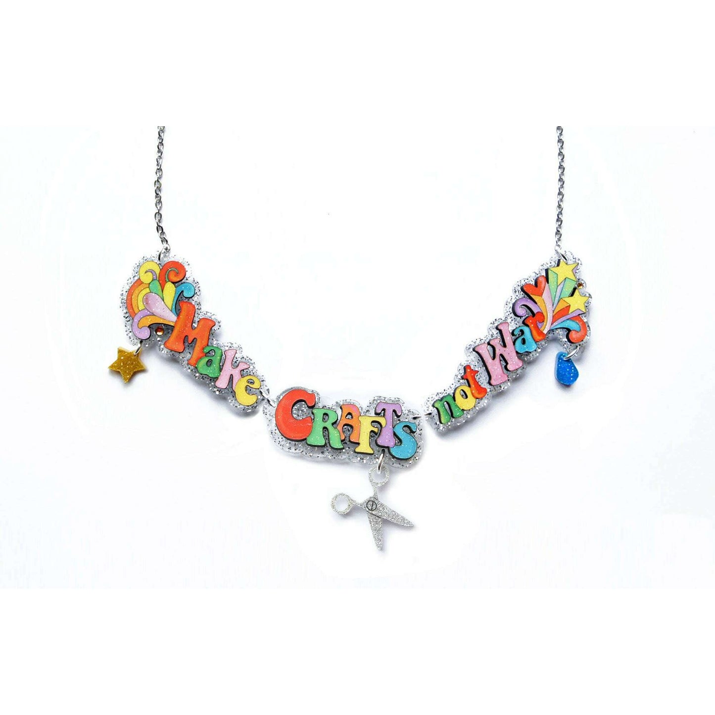 Make Art Not War Necklace by Laliblue