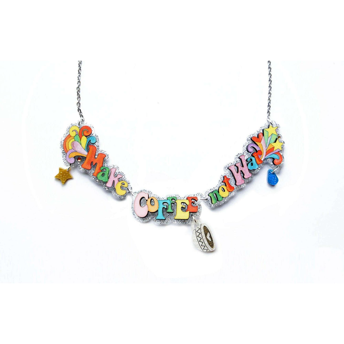 Make Art Not War Necklace by Laliblue