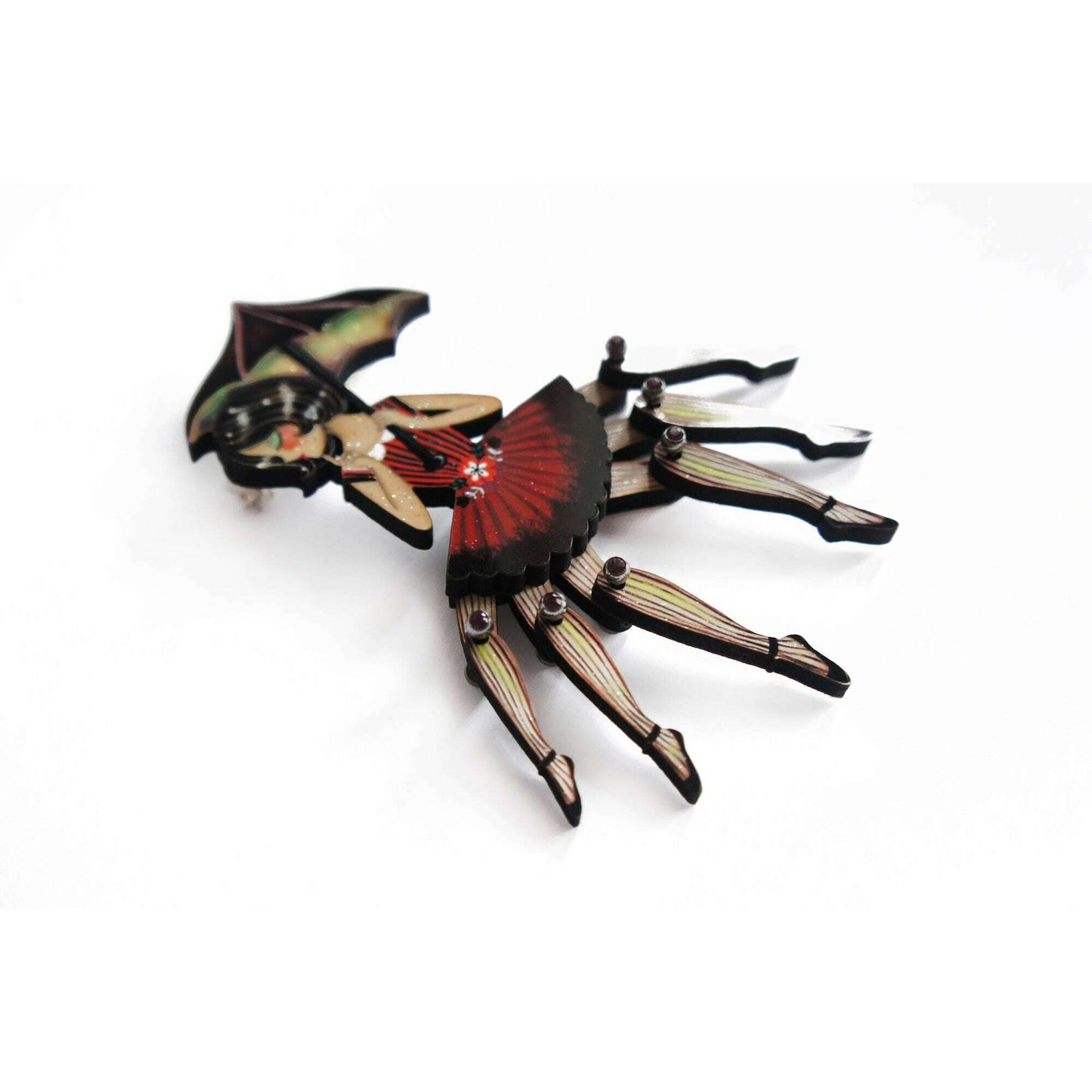 Spider Woman Halloween Brooch by Laliblue