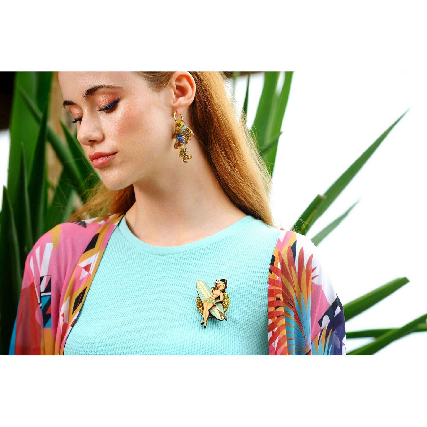 Surfer Girl Brooch by Laliblue