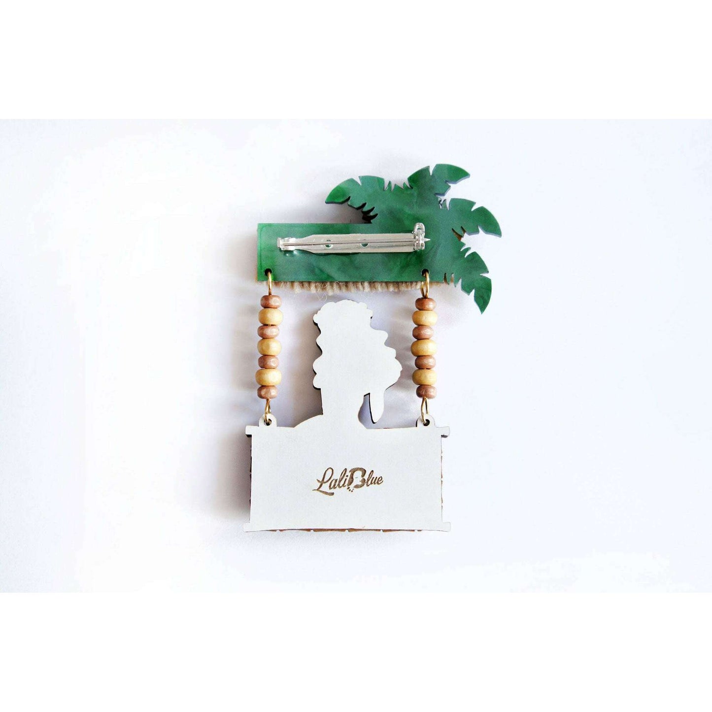 Tiki Waitress Brooch by Laliblue