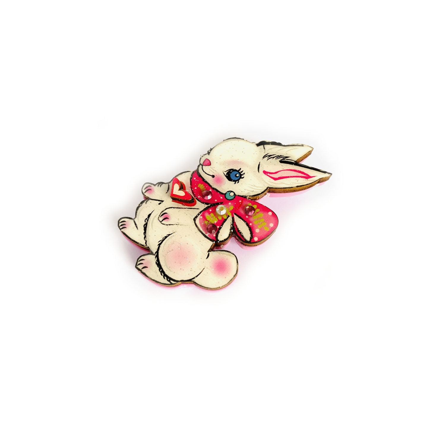 Layla the Bunny Brooch by Rosie Rose Parker