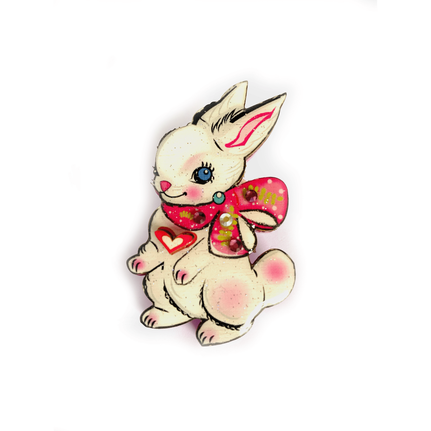 Layla the Bunny Brooch by Rosie Rose Parker