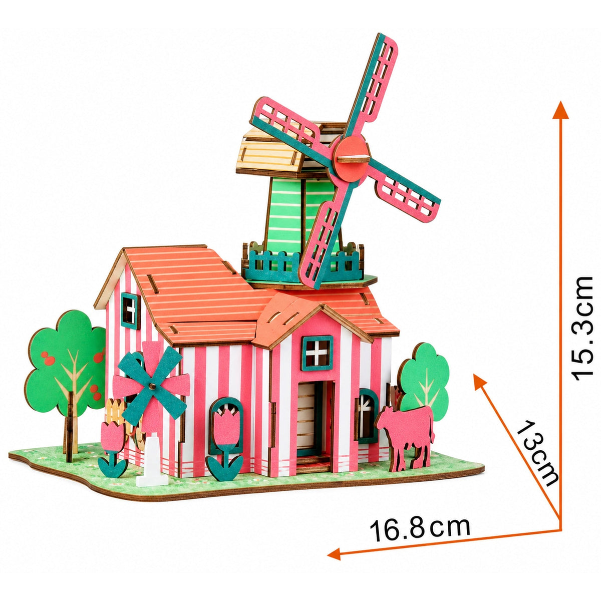 a windmill model with measurements