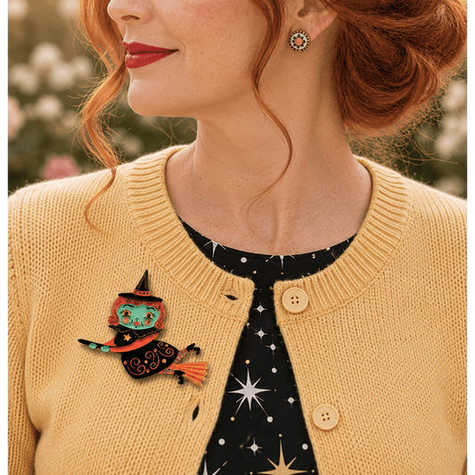 Broomhilda Brooch by Johanna Parker x Lipstick & Chrome