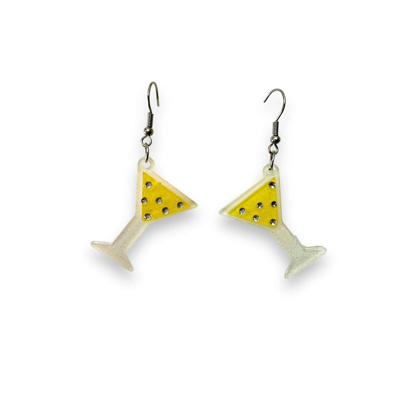 Martini Drop Earrings by Lipstick & Chrome