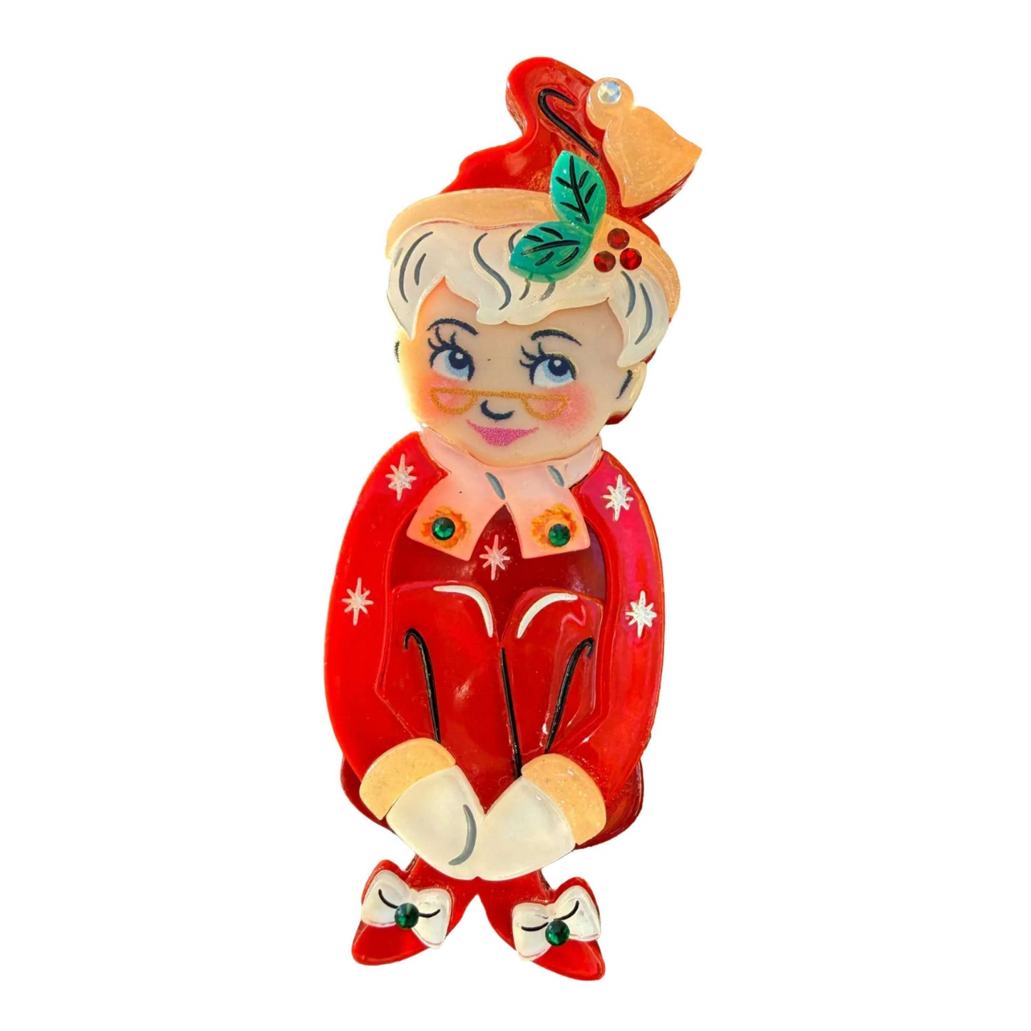 Mary Kitschmas KneeHugger Brooch by 50's Vintage Dame x Lipstick & Chrome