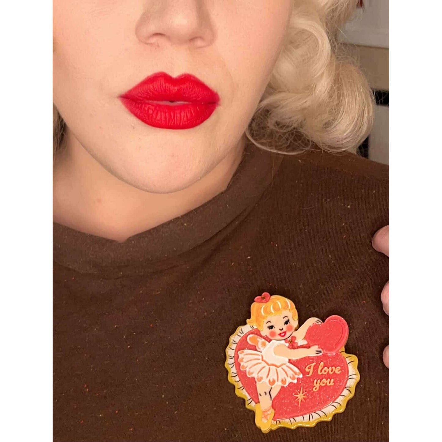 Retro Romance Brooch by 50's Vintage Dame x Lipstick & Chrome