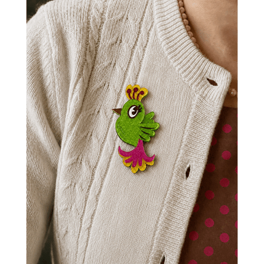 Tiki Tweetie Brooch by Miss Fluff x Lipstick & Chrome