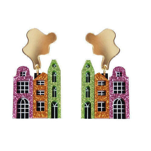 Little House Earrings by Laliblue