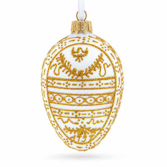 1898 Pelican Royal Egg Glass Ornament 4 Inches