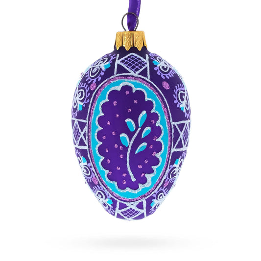 a purple and blue ornament