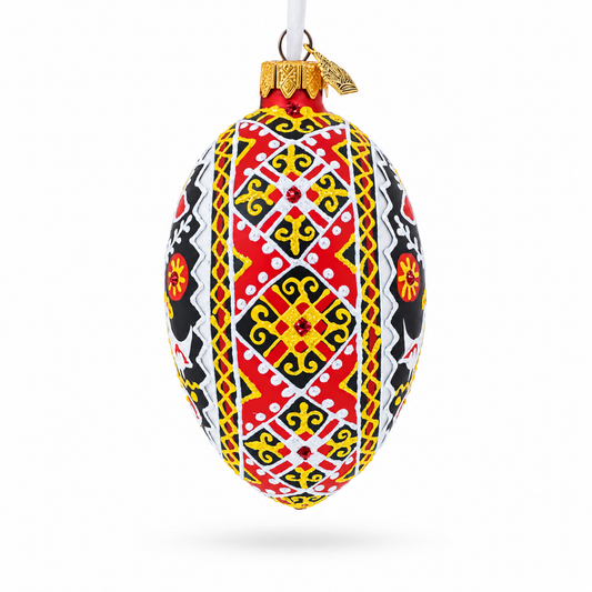 a red and yellow ornament