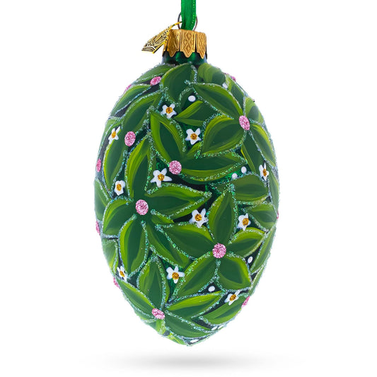 1911 The Bay Tree Royal Glass Egg Ornament 4 Inches