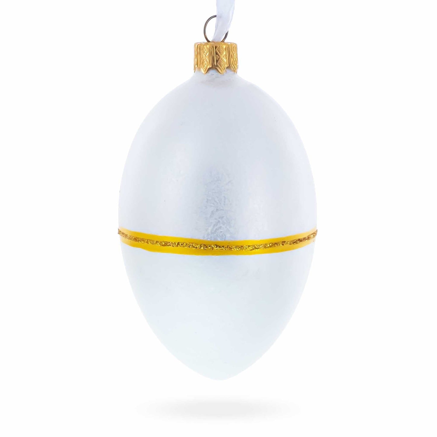 1885 First Hen Royal Glass Egg Ornament 4 Inches