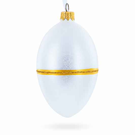 1885 First Hen Royal Glass Egg Ornament 4 Inches
