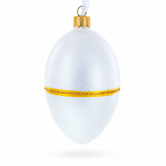 1885 First Hen Royal Glass Egg Ornament 4 Inches