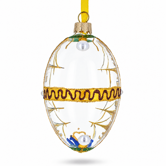 1909 Standard Yacht Royal Glass Egg Ornament 4 Inches