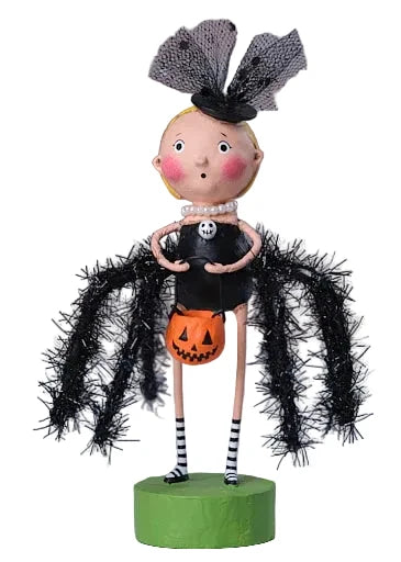 Black Widow Halloween Figurine by Lori Mitchell — NEW FOR 2026