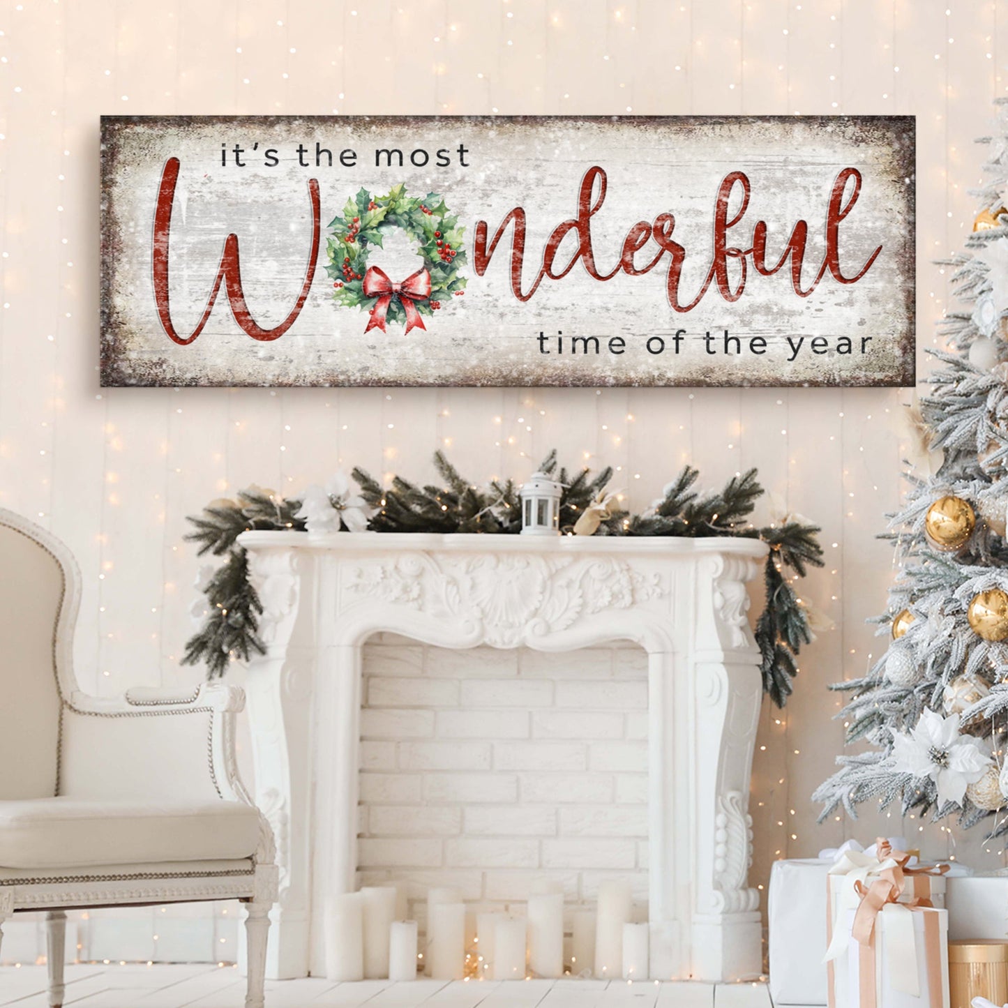 It's the most Wonderful Time of the Year Christmas Sign IV