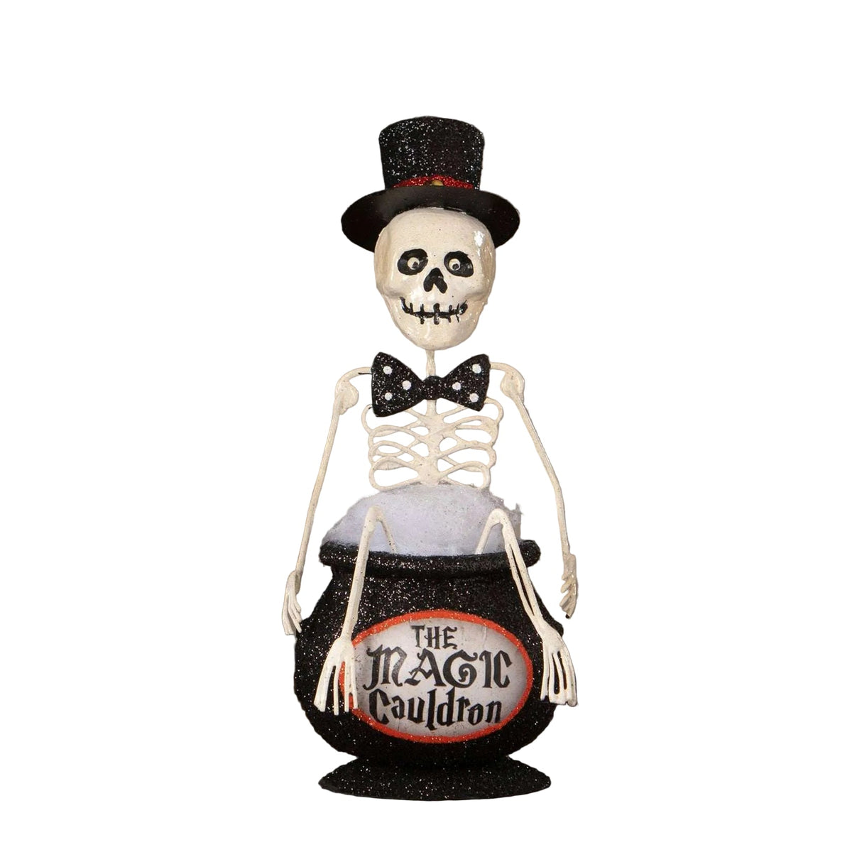 Magic Cauldron Skeleton Halloween Decor by Bethany Lowe Designs