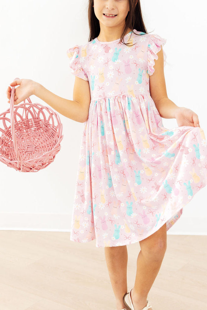 a girl holding a basket