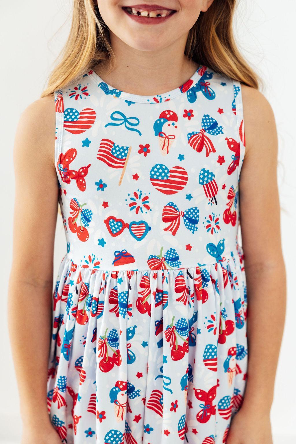 a girl wearing a dress
