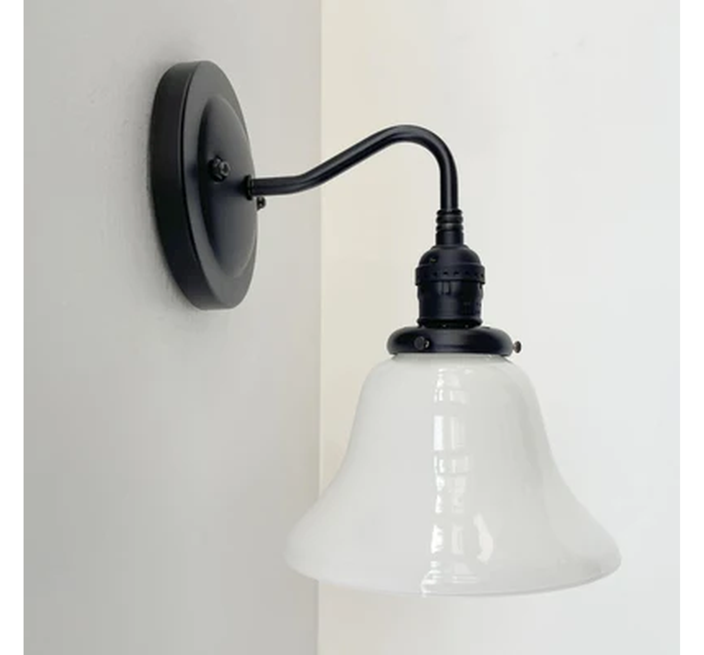 Antique 1930's Milk Glass Wall SCONCE Lighting