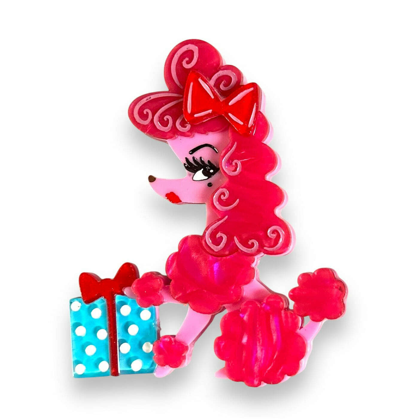 Mimi Loves Christmas Brooch by Miss Fluff x Lipstick & Chrome