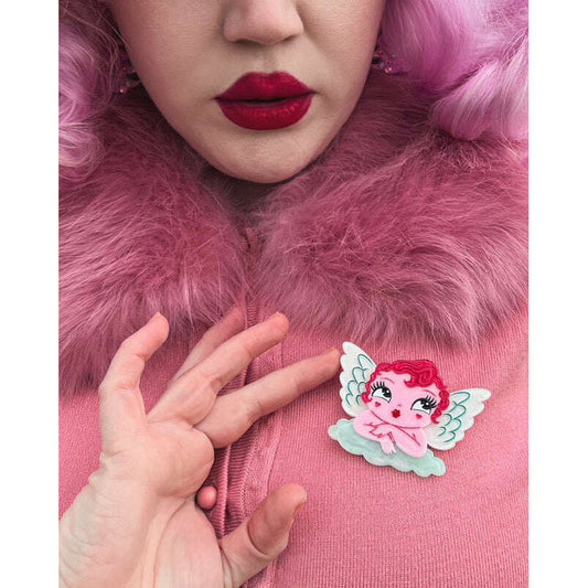 Mini Matchmaker Brooch by Miss Fluff x Lipstick & Chrome