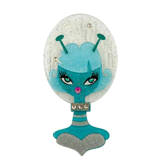 Beam Me Up Babe Spooky Doll Brooch by Miss Fluff x Lipstick & Chrome