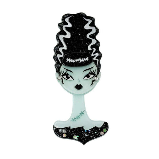 Mrs. Midnight Spooky Doll Brooch by Miss Fluff x Lipstick & Chrome
