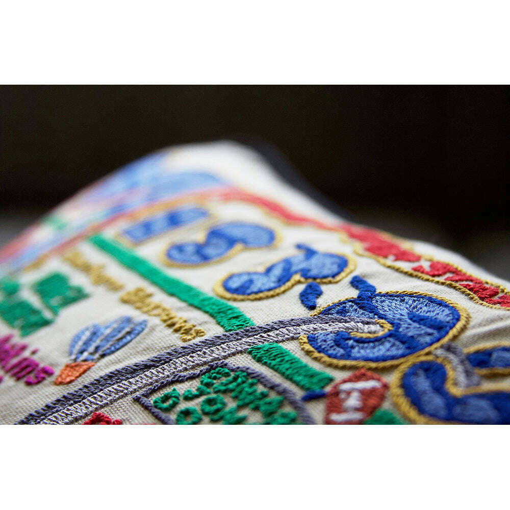 Missouri Hand-Embroidered Pillow