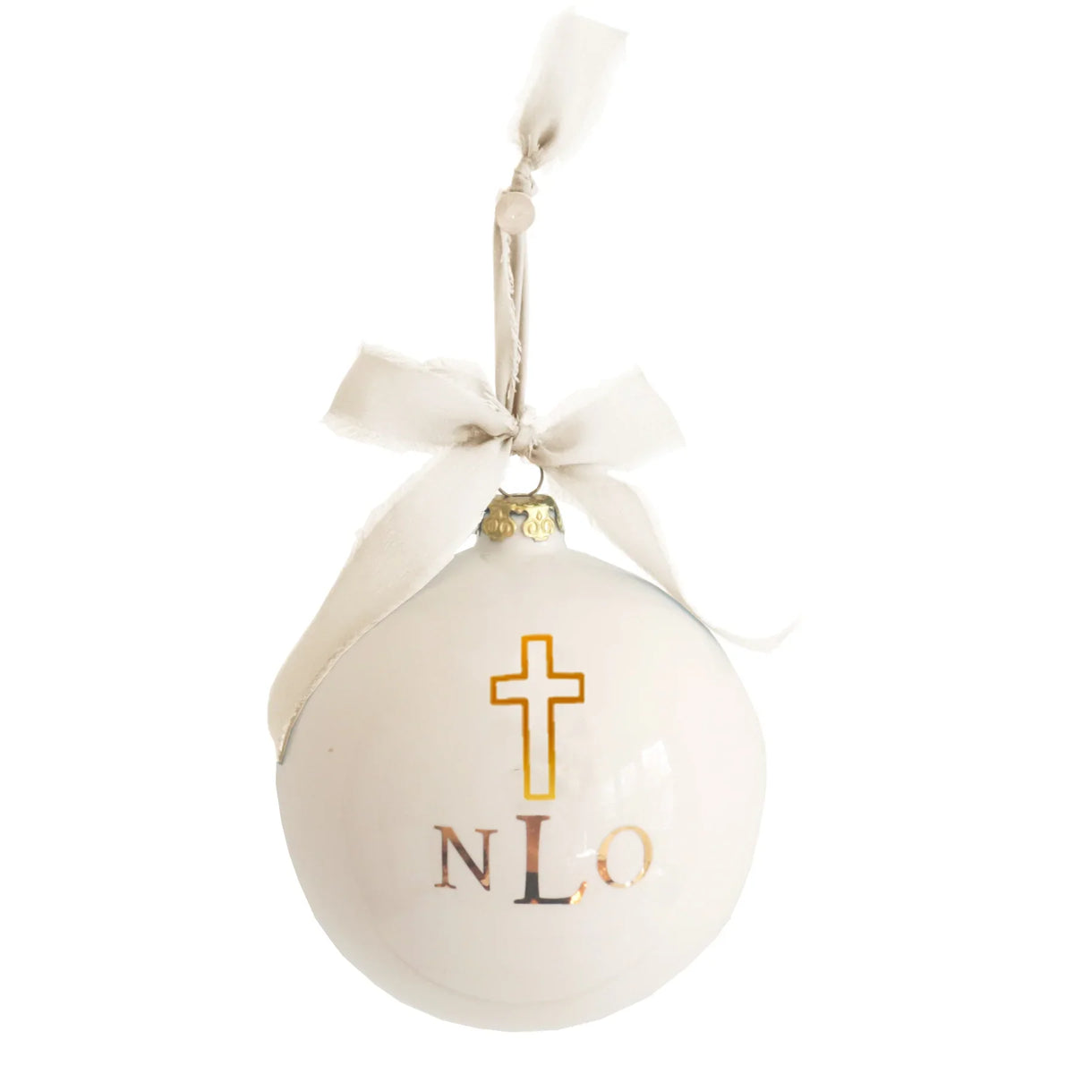 Monogrammed Keepsake Ornament- Baptism / First Communion / Confirmation