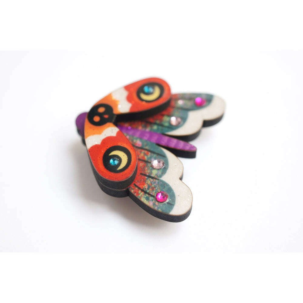 Moth Button Cover by Laliblue