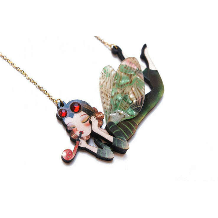 Moth Girl Necklace by Laliblue