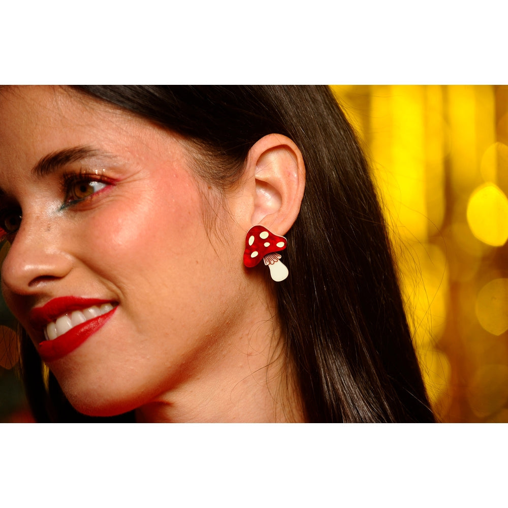 Mushroom Earrings by Laliblue – Retro Statement Jewelry Laliblue