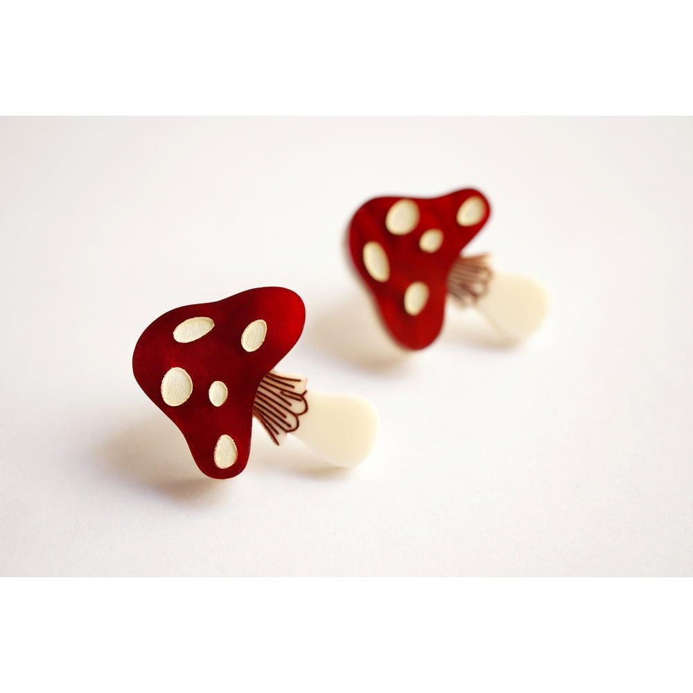 Mushroom Earrings by Laliblue – Retro Statement Jewelry Laliblue