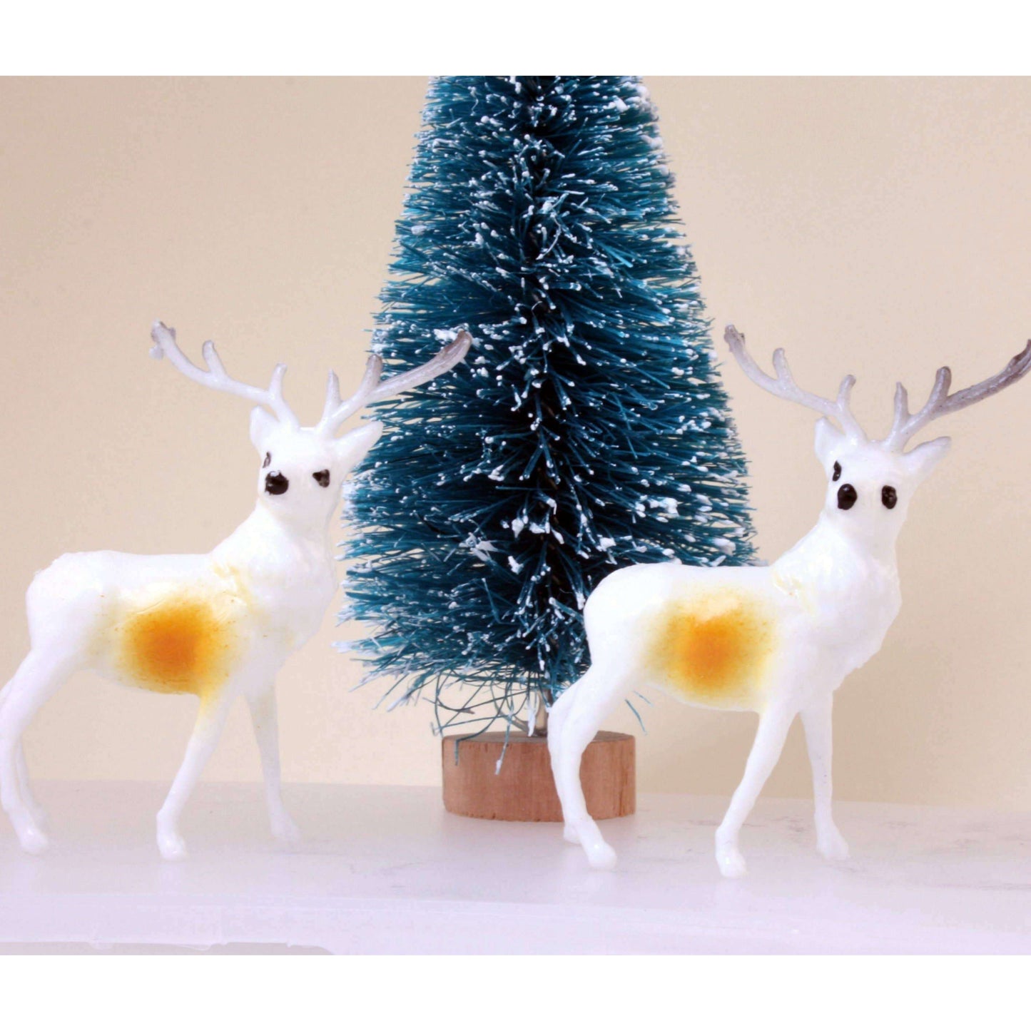 New Old Stock 1.5" Reindeer Decorative Figurine, 1960s