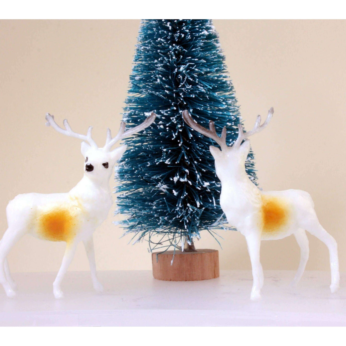 New Old Stock 1.5" Reindeer Decorative Figurine, 1960s
