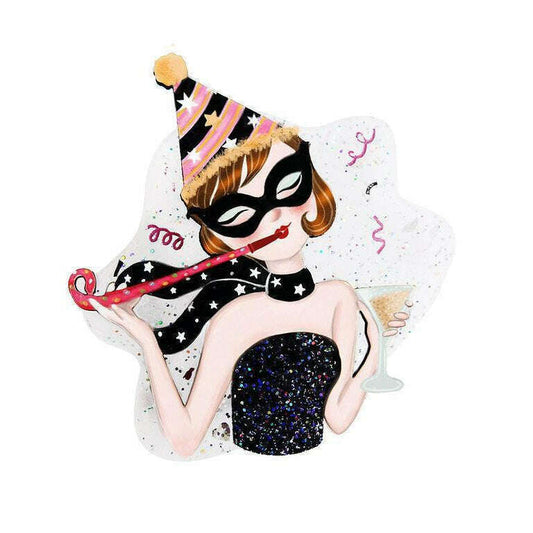 New Years Eve Party Brooch by Laliblue
