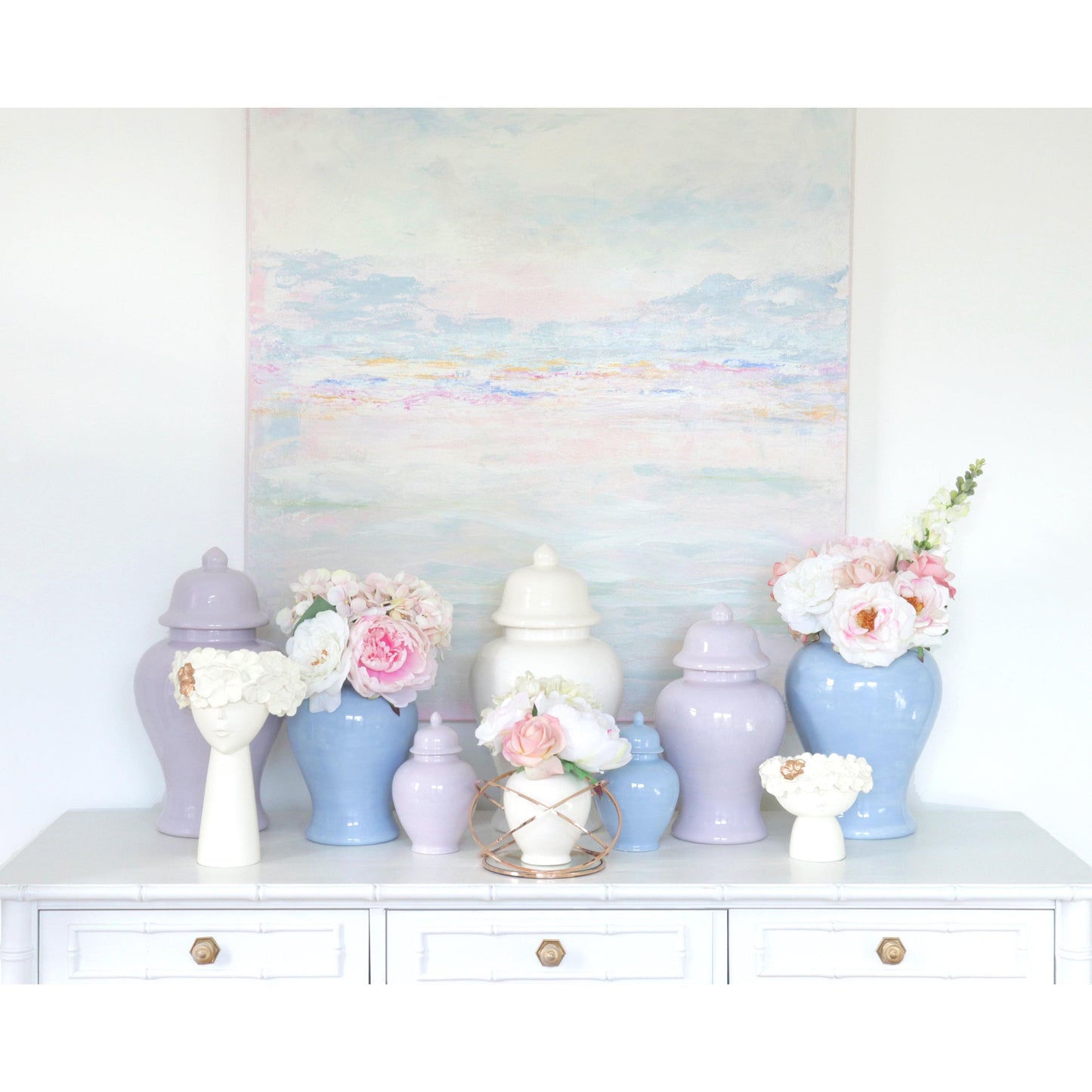 Serenity Blue Ginger Jars