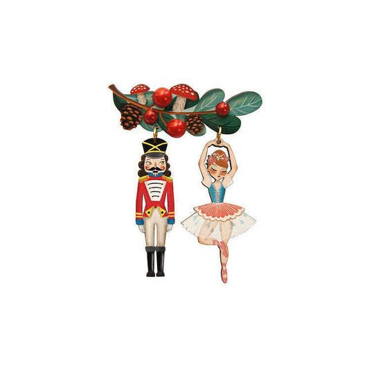 Nutcracker Couple Brooch by Laliblue