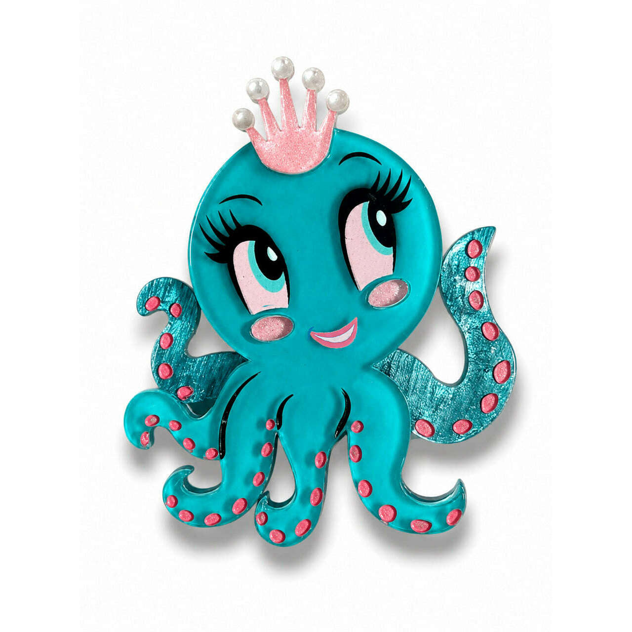 Olivia the Octo Cutie Brooch by Miss Fluff x Lipstick & Chrome