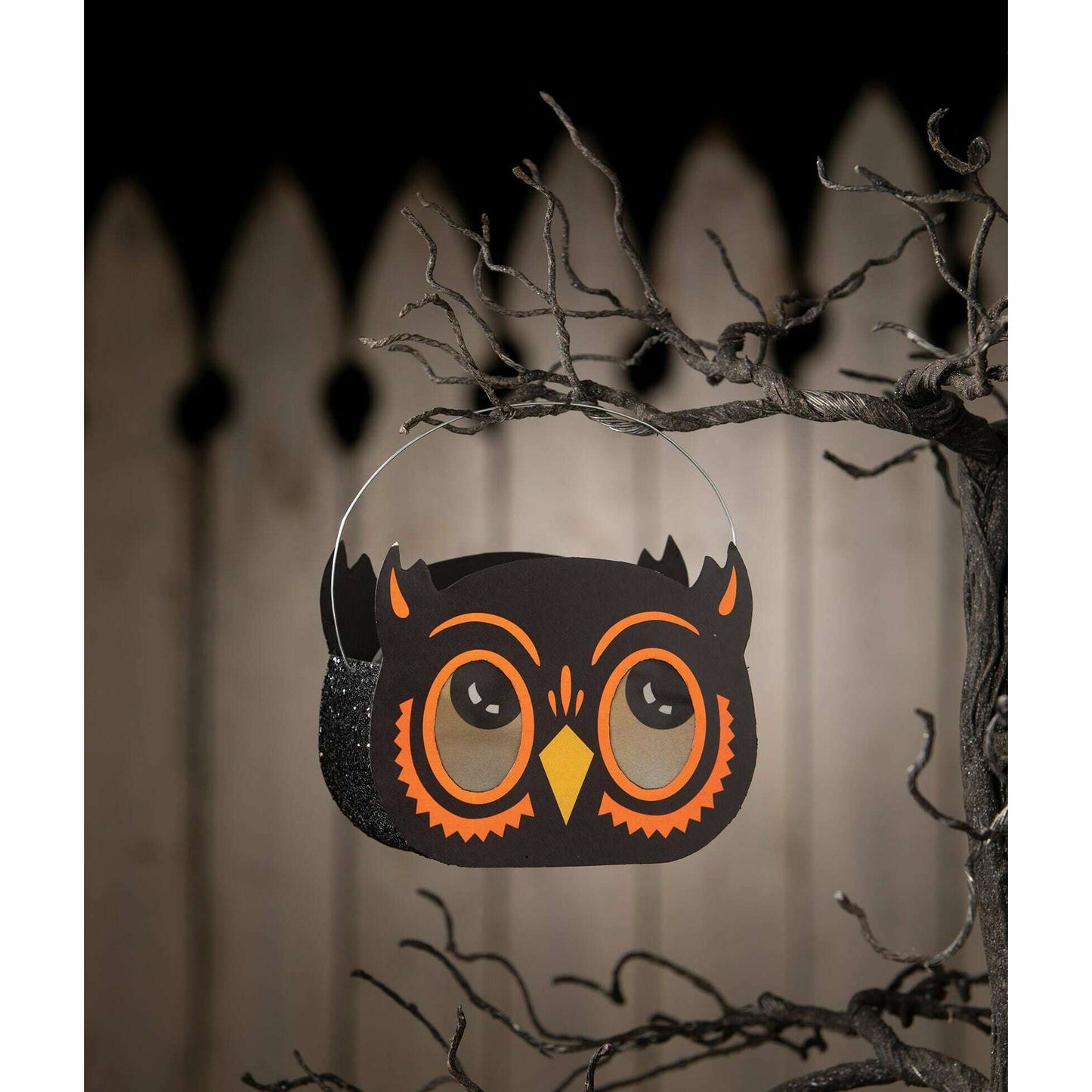 Owl Bucket Luminary | Halloween Decor | Bethany Lowe