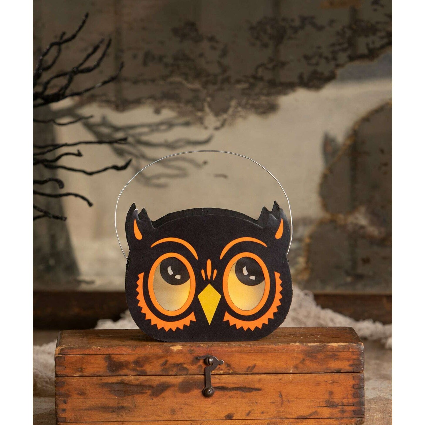 Owl Bucket Luminary | Halloween Decor | Bethany Lowe