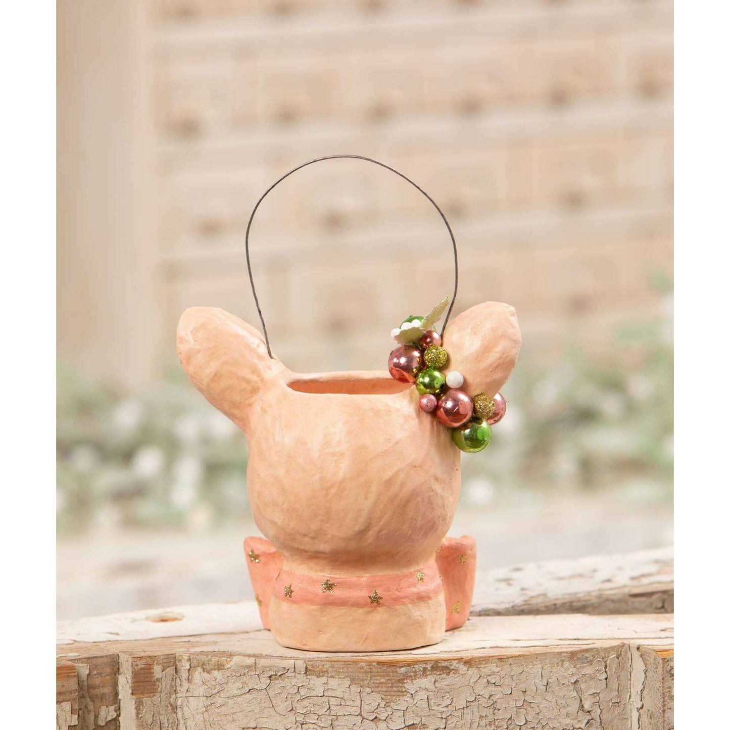 Pastel Fawnie Bucket Small by Bethany Lowe