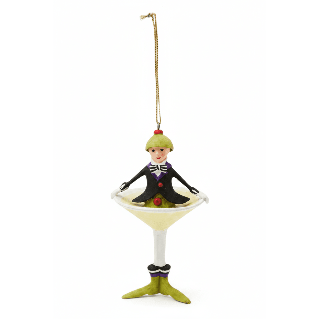 Patience Brewster Mini MARTINI Cocktail Ornament